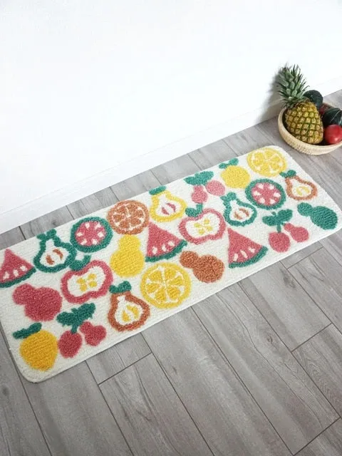 Cute Pattern High Water Absorbent Bathroom Carpet Bath Mat Multi Sizes Bathroom Mat Rug Anti-Slip Toilt Balcony Bath Rug Pad