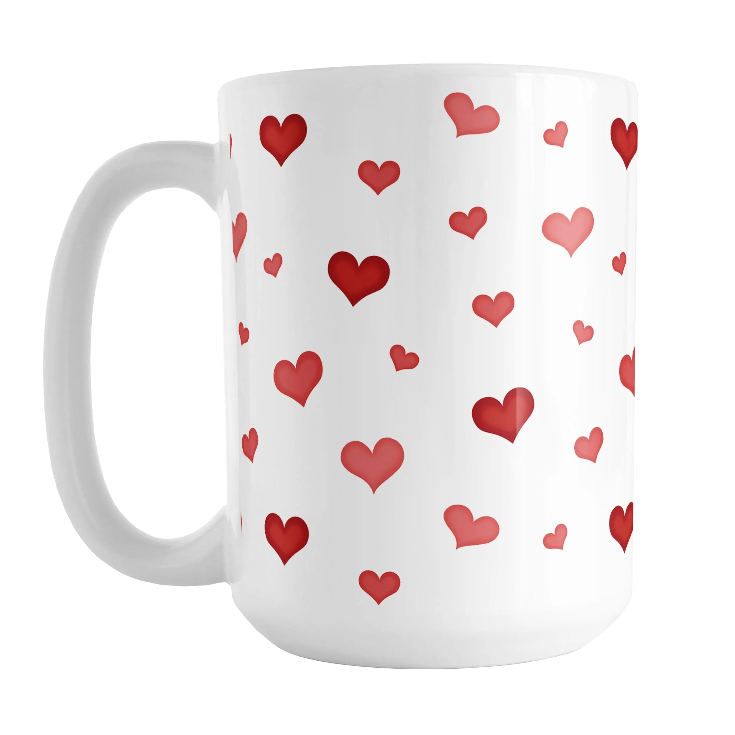 Dainty Cute Red Hearts Mug