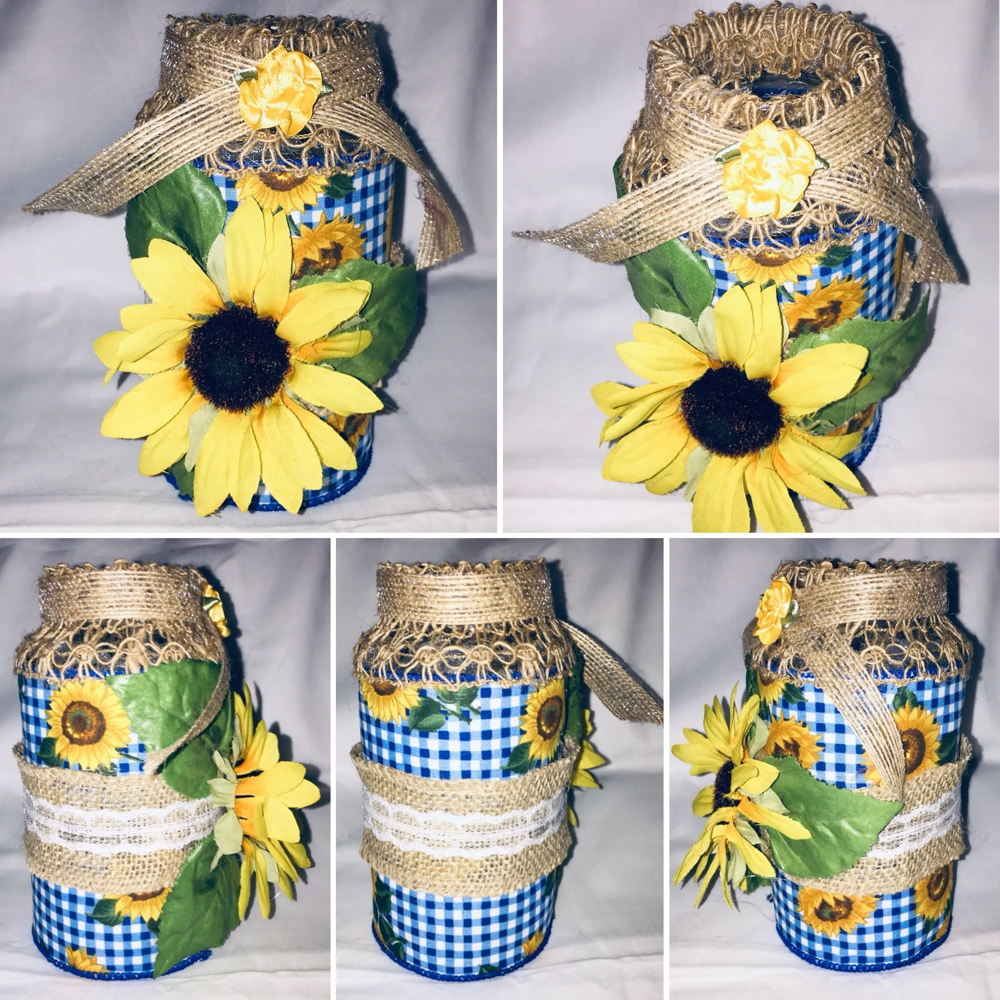 Decorated Bottle Embellished Handcrafted