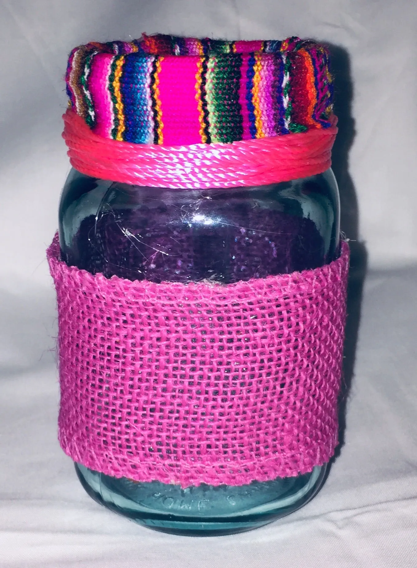 Decorated Bottle Embellished Handcrafted