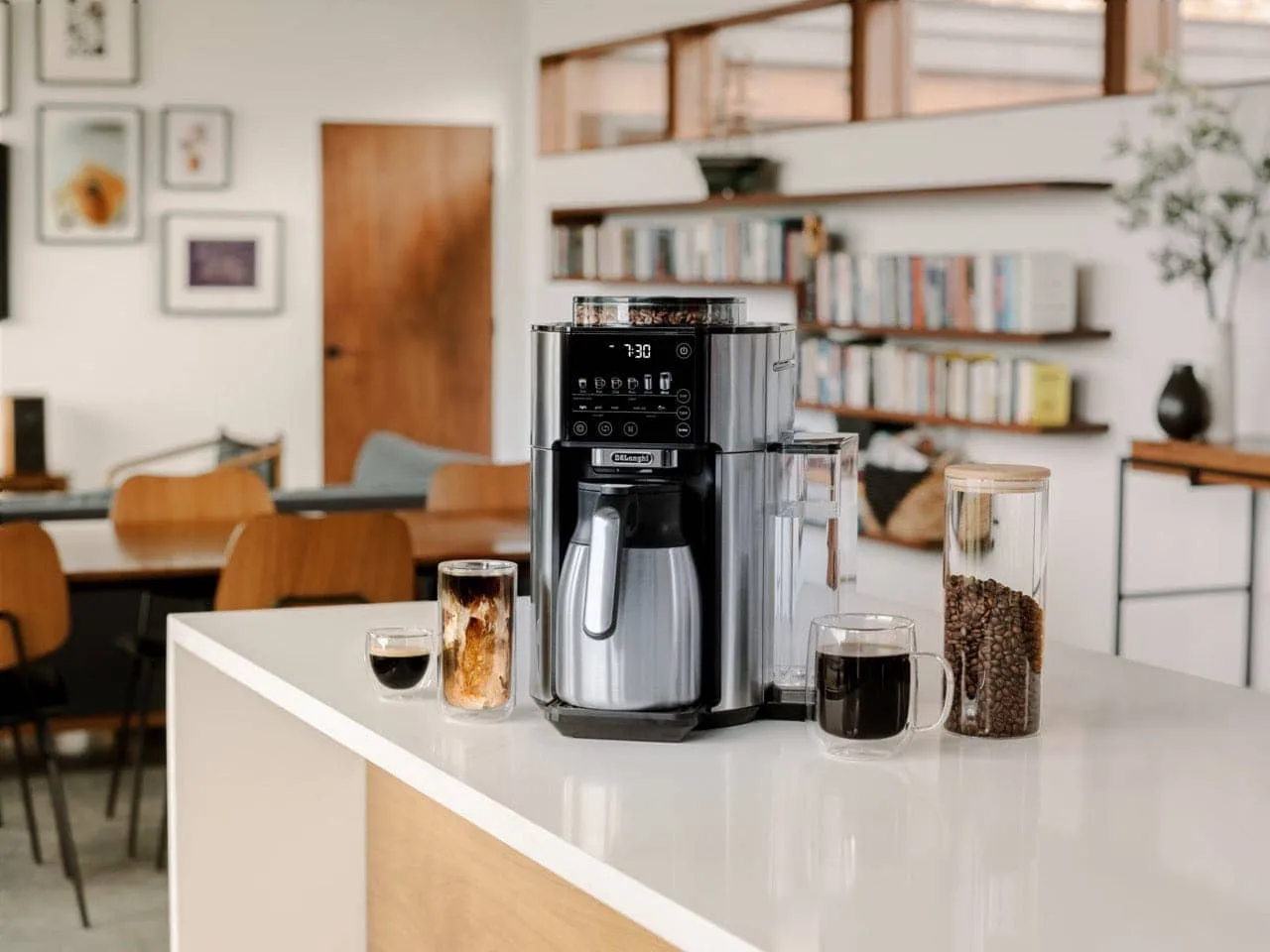 De'Longhi TrueBrew Automatic Coffee Machine with Bean Extract Technology - Stainless with Thermal Carafe