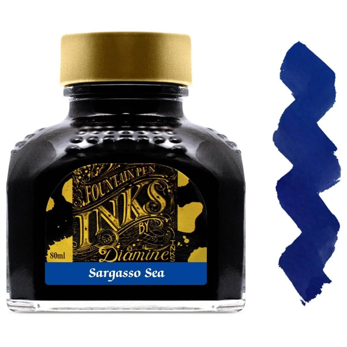 Diamine Fountain Pen Ink Bottle - 80 ml Saragasso Sea | 7100