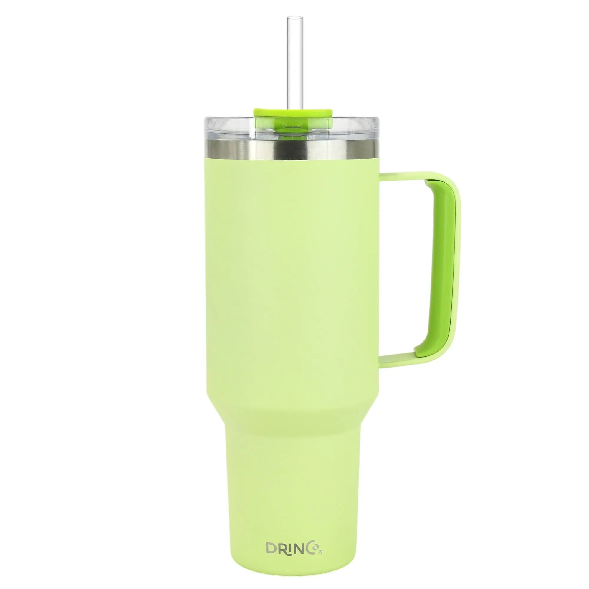 Drinco BigSur Tumbler with Handle Straw/Flip Lid Black