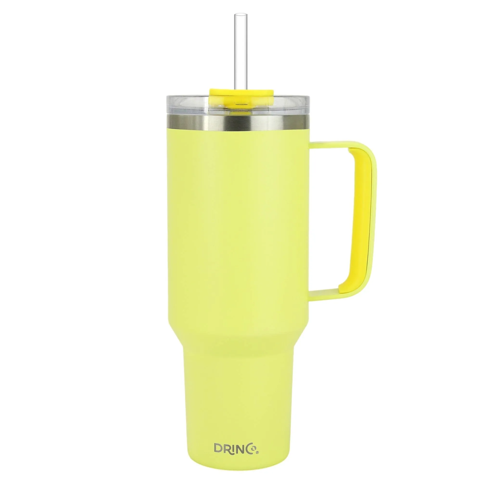 Drinco BigSur Tumbler with Handle Straw/Flip Lid Lavender