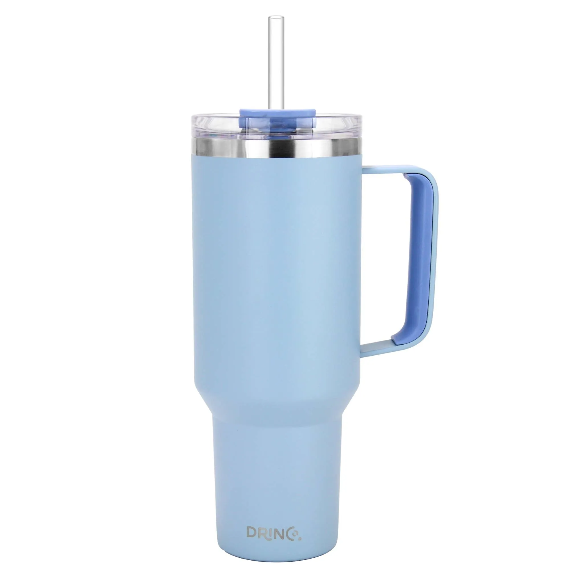 Drinco BigSur Tumbler with Handle Straw/Flip Lid Lavender