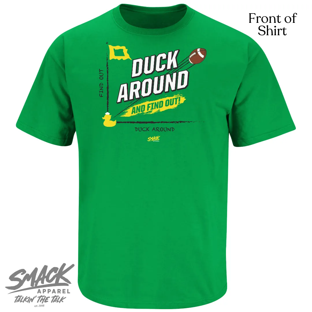 Duck Around and Find Out T-Shirt for Oregon College Fans (SM-5XL)