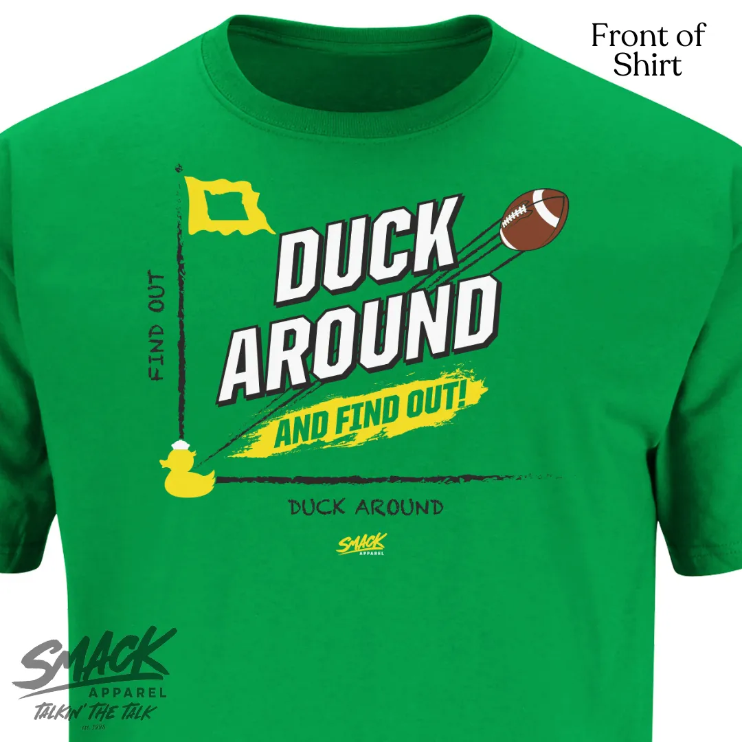 Duck Around and Find Out T-Shirt for Oregon College Fans (SM-5XL)