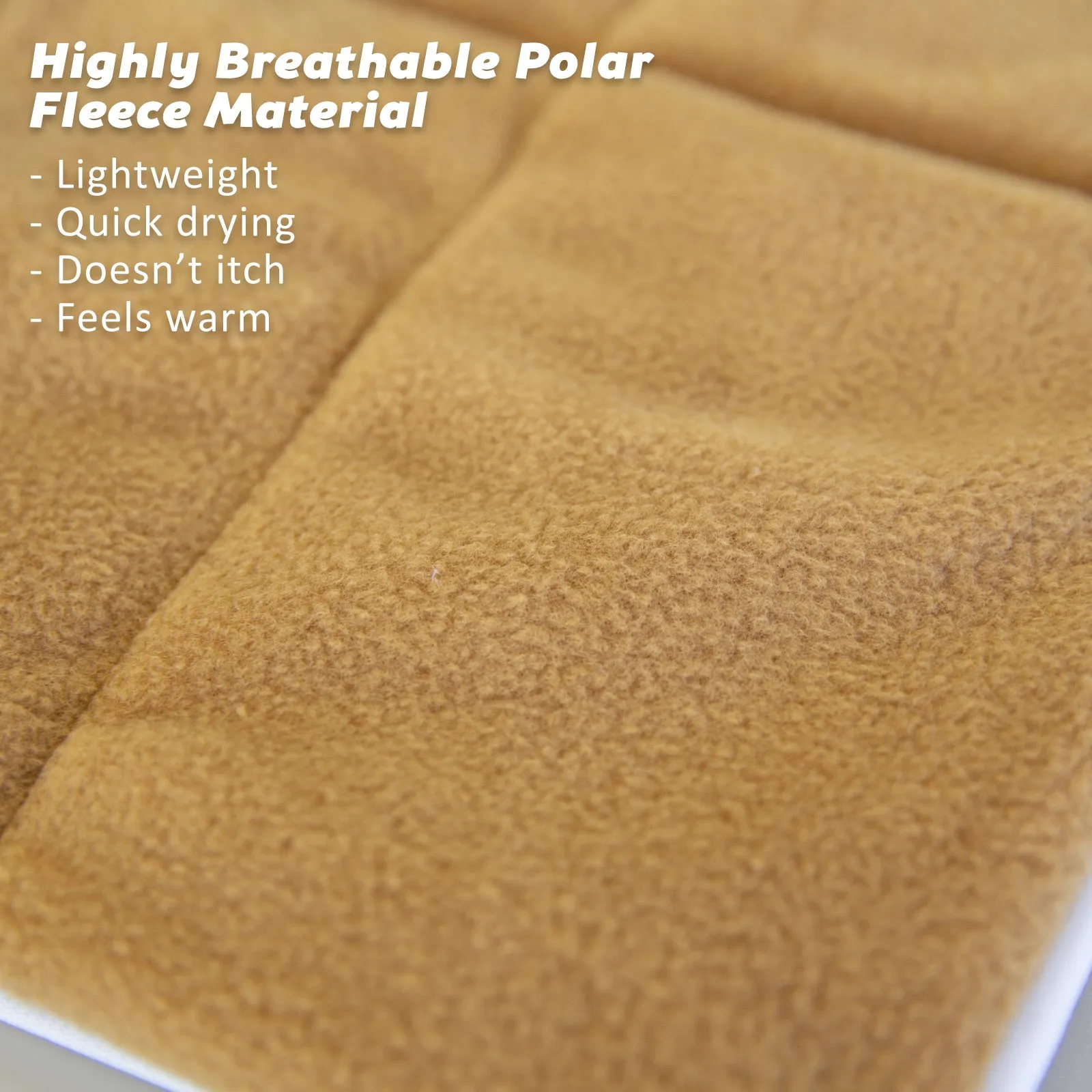 Durable Polar Fleece Pet Cushion Pad 42in Beige - Paw Mate