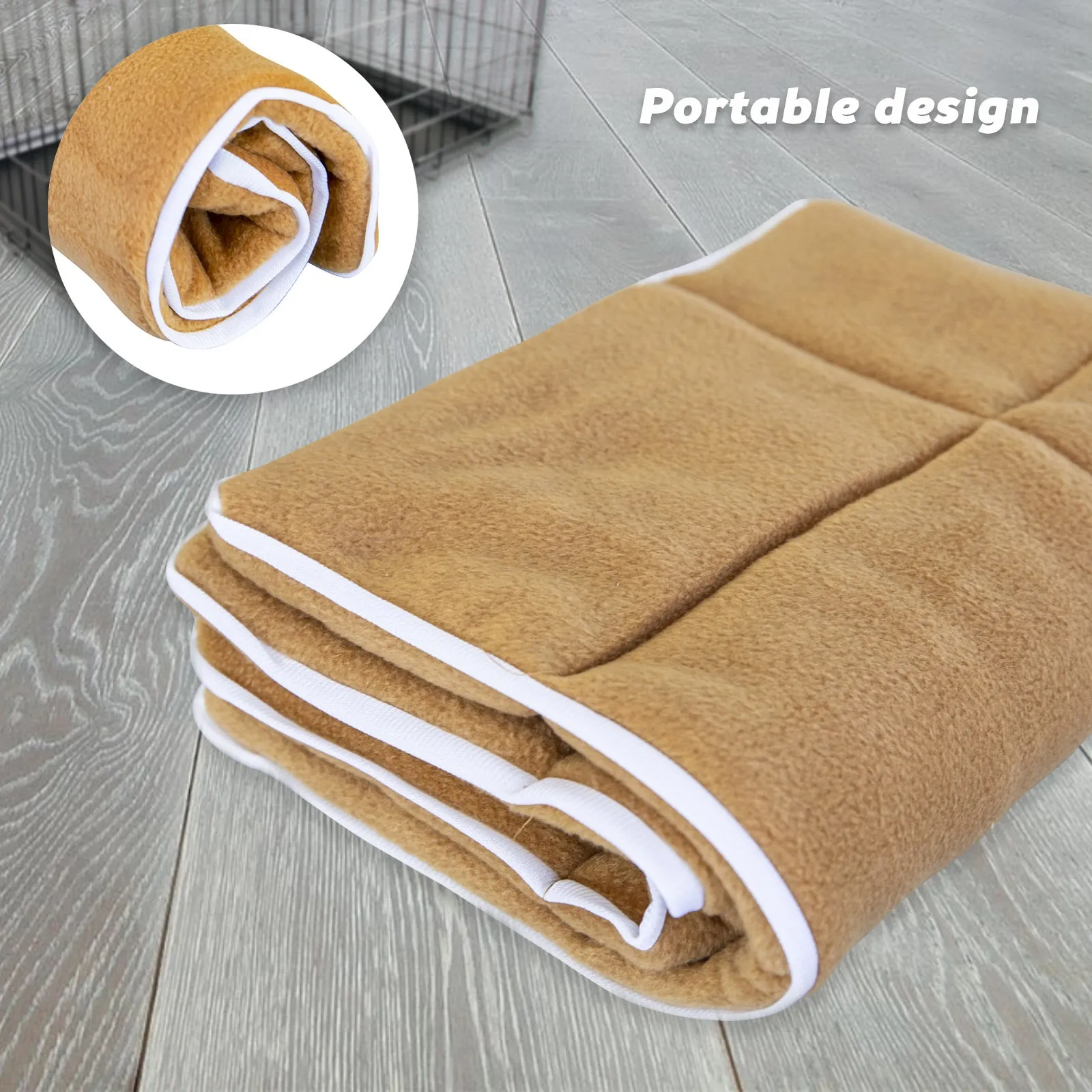 Durable Polar Fleece Pet Cushion Pad 42in Beige - Paw Mate