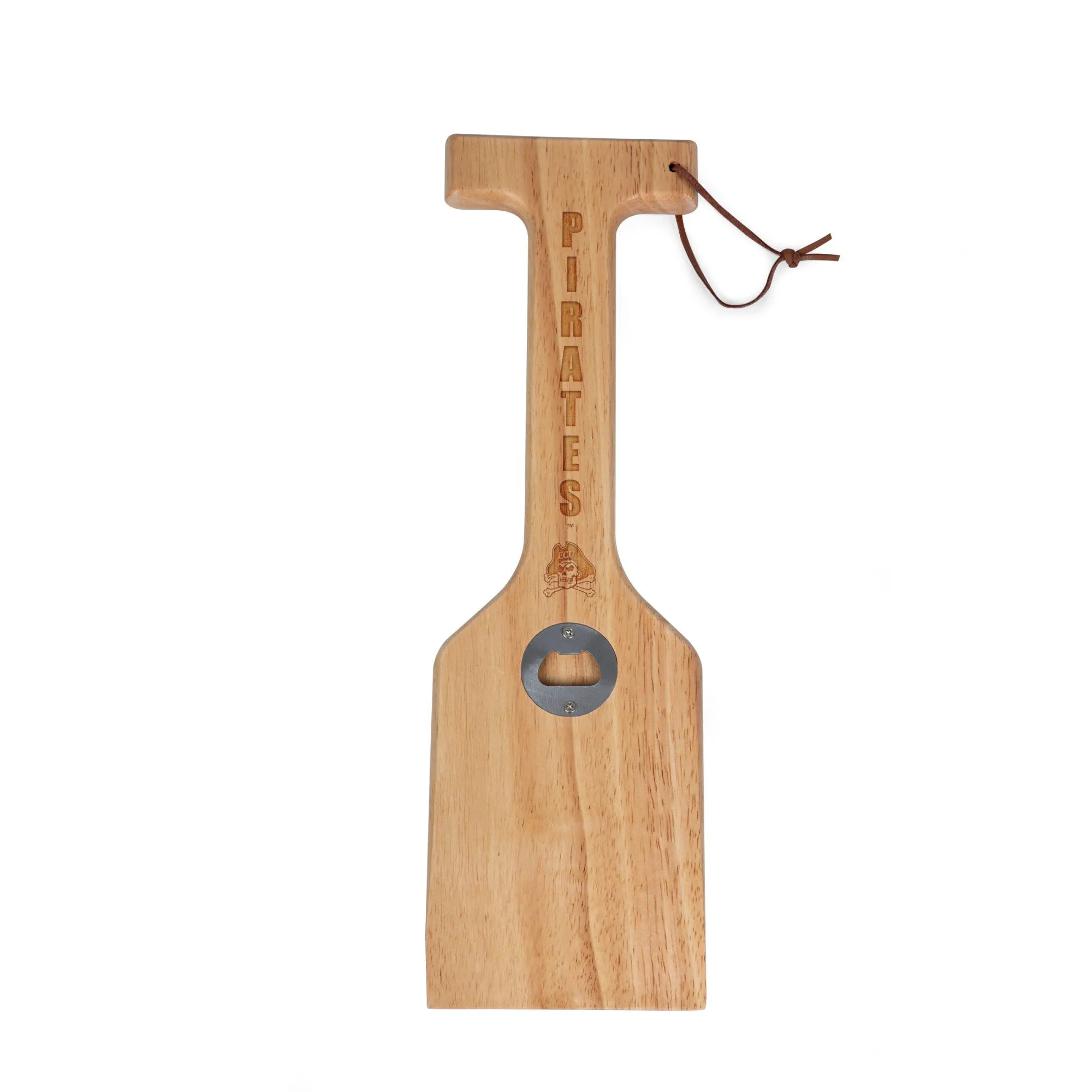 East Carolina Pirates - Hardwood BBQ Grill Scraper with Bottle Opener