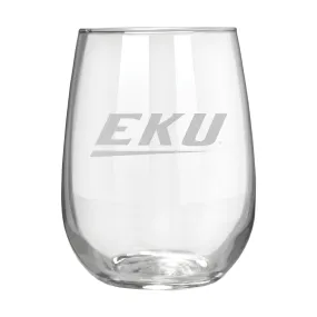 Eastern Kentucky Colonels 17 oz. Stemless Wine Glass