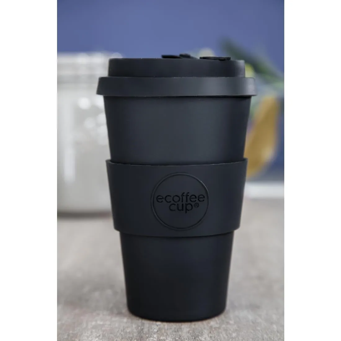 ecoffee Cup Reusable Coffee Cup Kerr & Napier Black 14oz - DY493