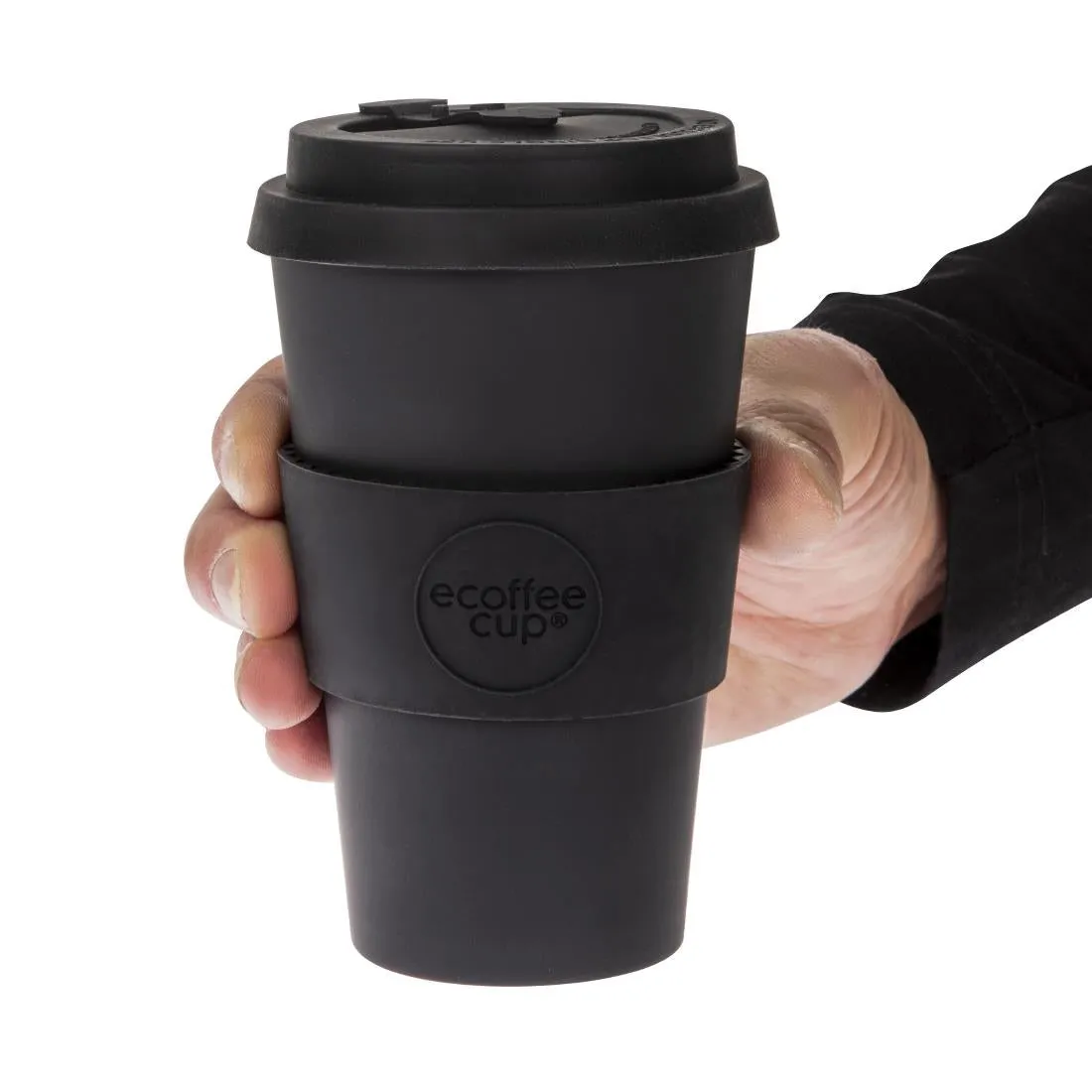 ecoffee Cup Reusable Coffee Cup Kerr & Napier Black 14oz - DY493