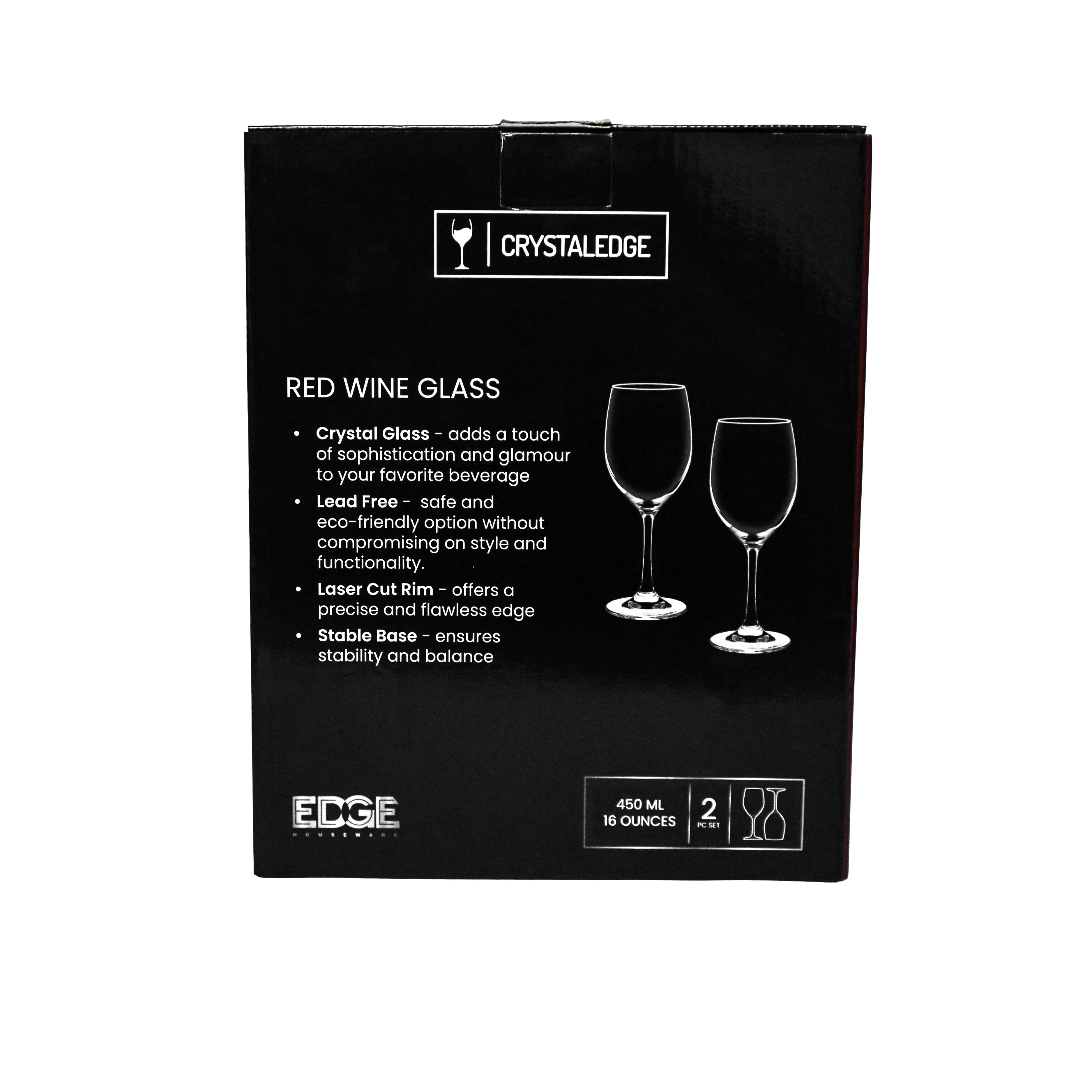 Edge 2-piece Red Wine Glass in a Gift Box