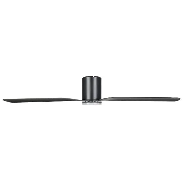 Eglo Iluka 60 Inch DC Fan 18W LED Tri-Col Black Hugger