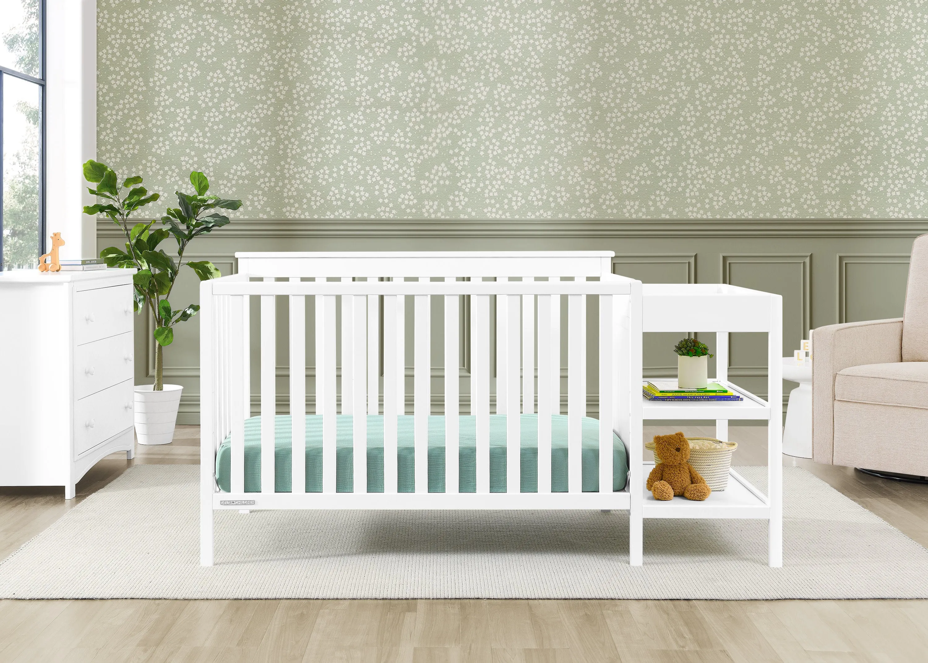 Ellie 5-in-1 Convertible Crib and Changer