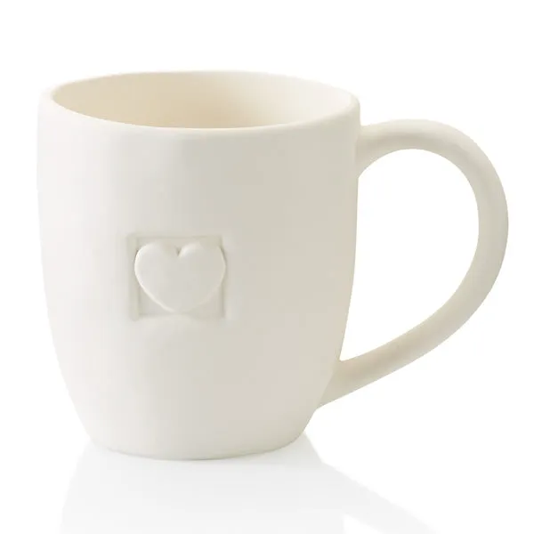 Embossed Heart Mug