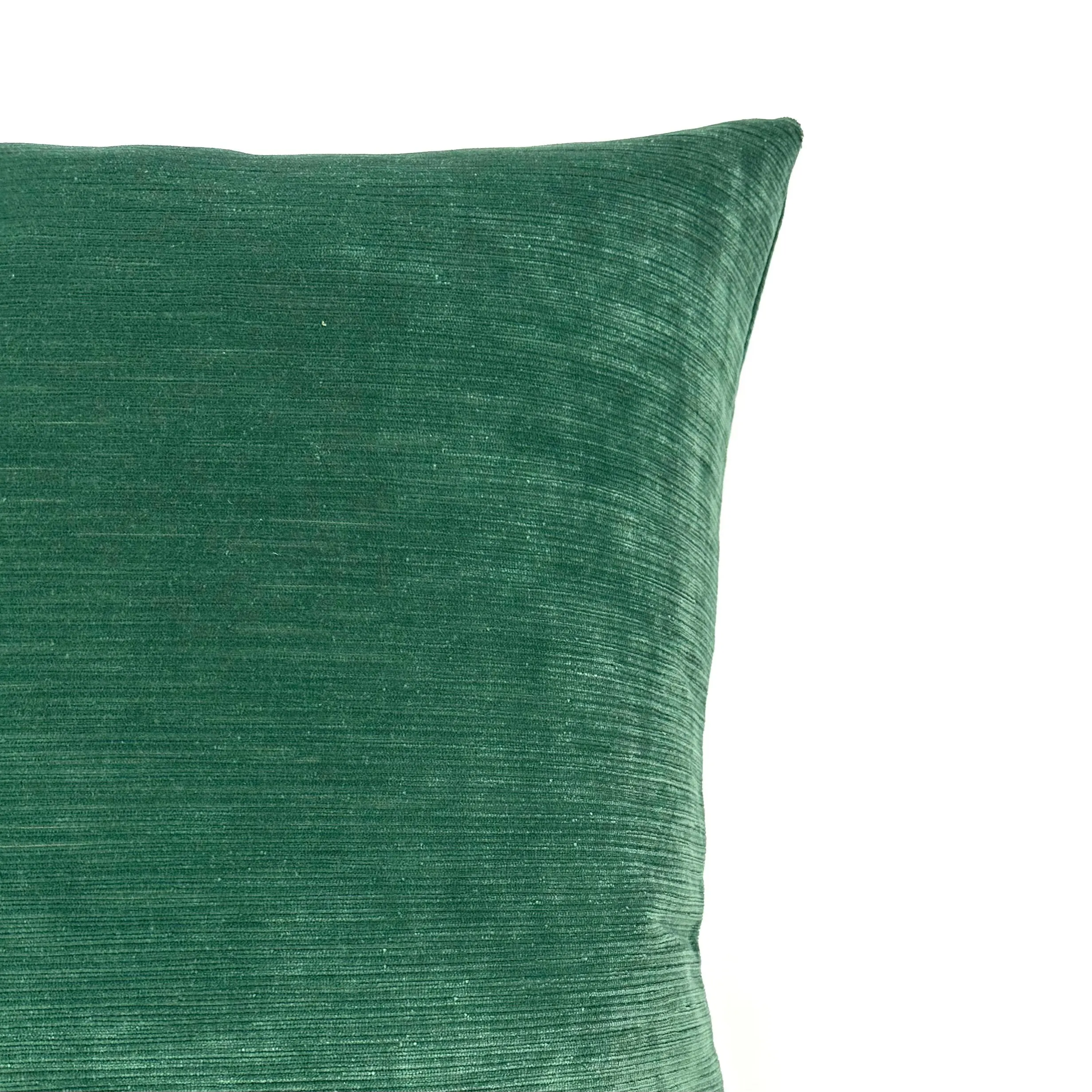 Emerald Green Traditional Throw Pillow Cover 22x22