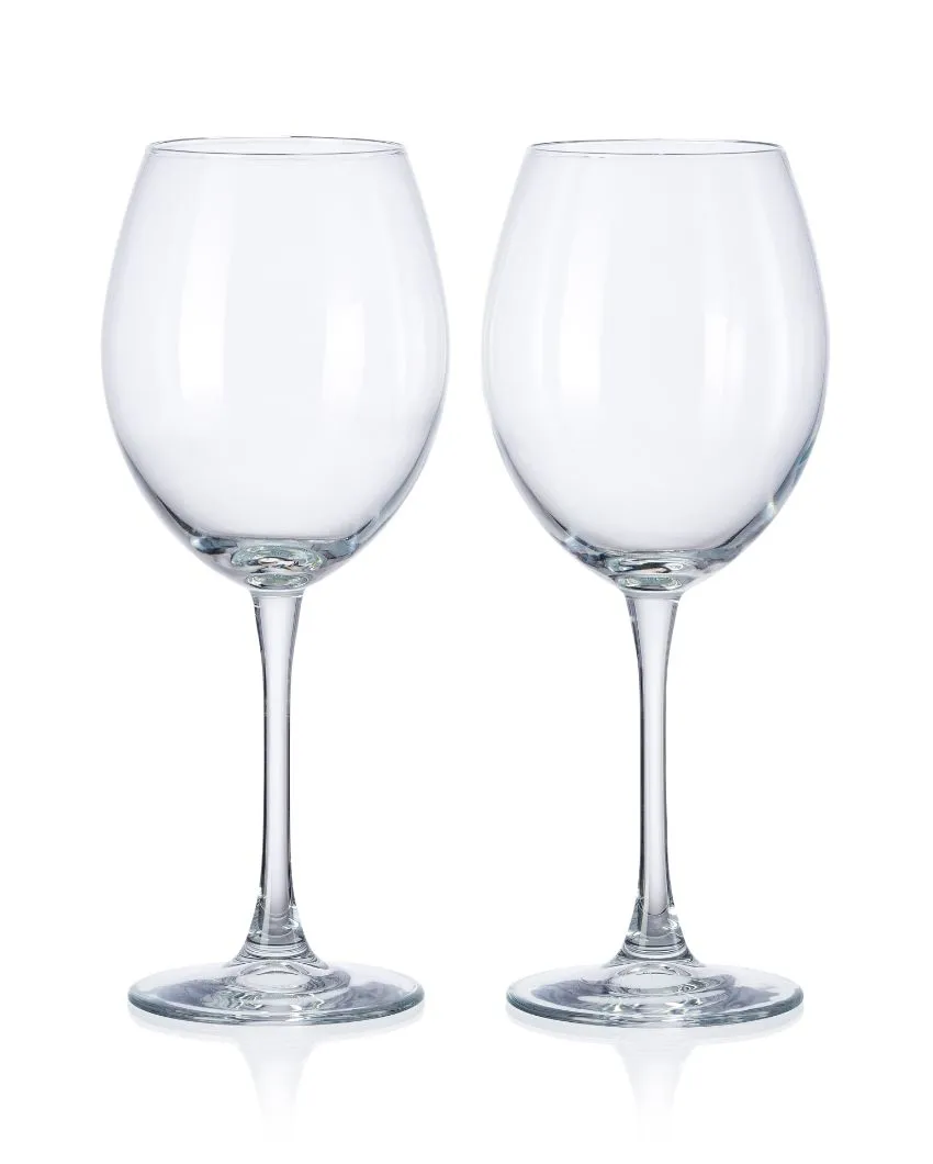 Enoteca Red Wine Stem Glasses | Set of 2 | 3 x 9 inches | 550ml