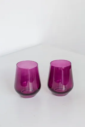 Estelle Colored Wine Stemless {Amethyst}_Single