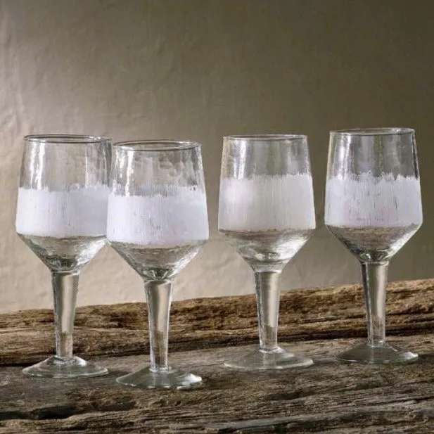 Etched Wine Glass - Set of Four