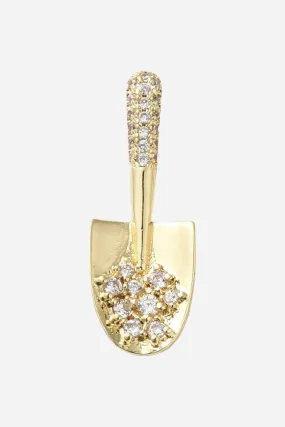 Farrah B Shovel Charm - Gold