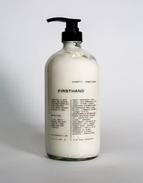 Firsthand Supply - Empty Refillable Clear Glass Hydrating Conditioner Bottle, 946ml