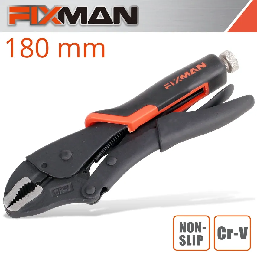 FIXMAN FIXMAN CURVED JAW LOCK GRIP PLIERS 7'/180MM FIX A1403