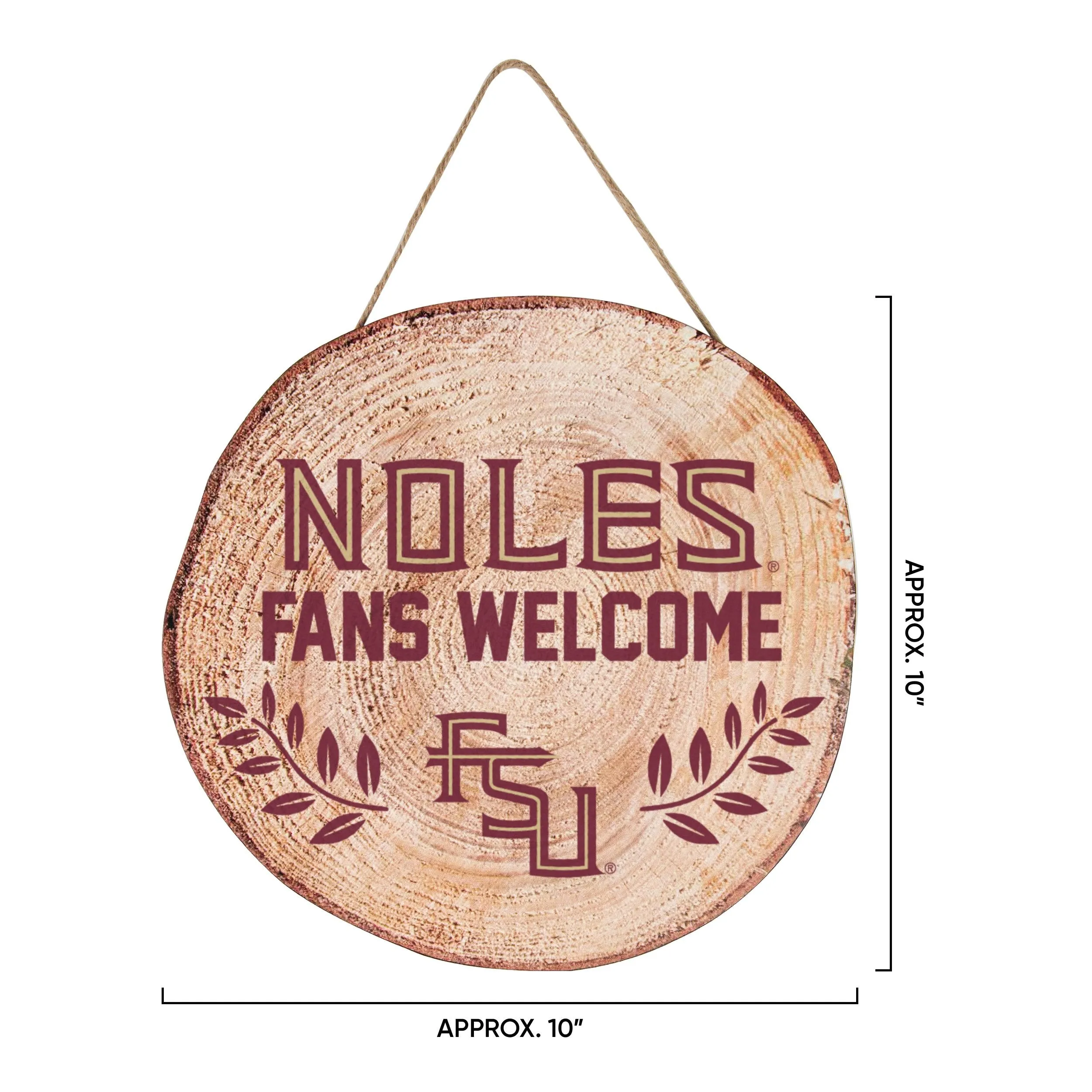 Florida State Seminoles NCAA Wood Stump Sign