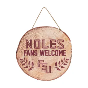 Florida State Seminoles NCAA Wood Stump Sign