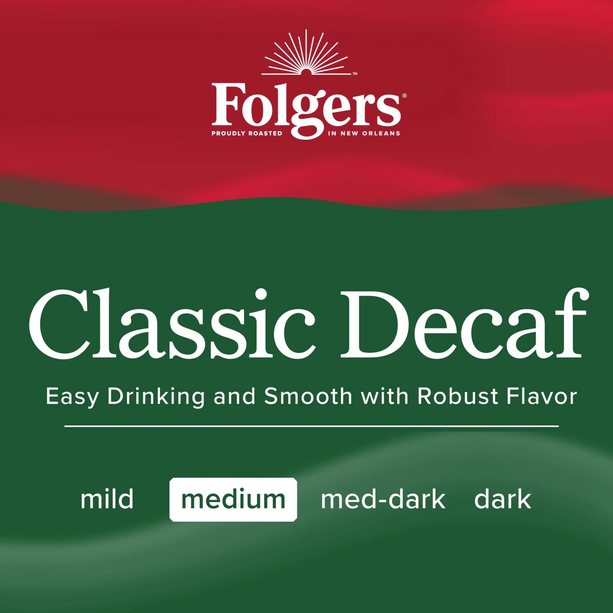 Folgers Classic Decaf Instant Coffee, 8-Ounce Jar