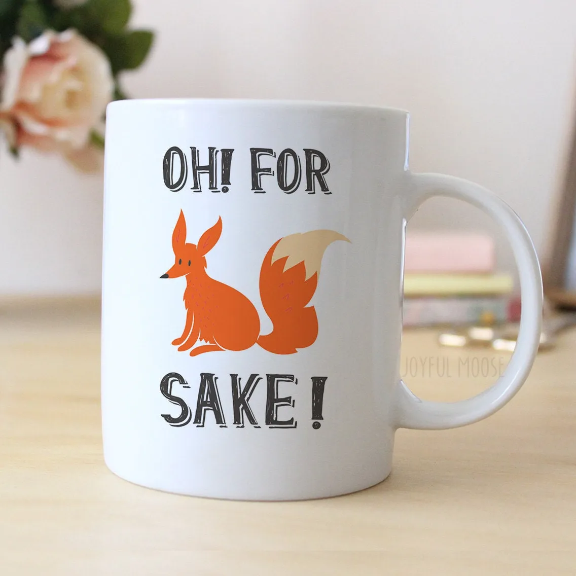 Fox Coffee Mug - For Fox Sake Naughty Gift under 20 - For Fox Sake Coffee Mug