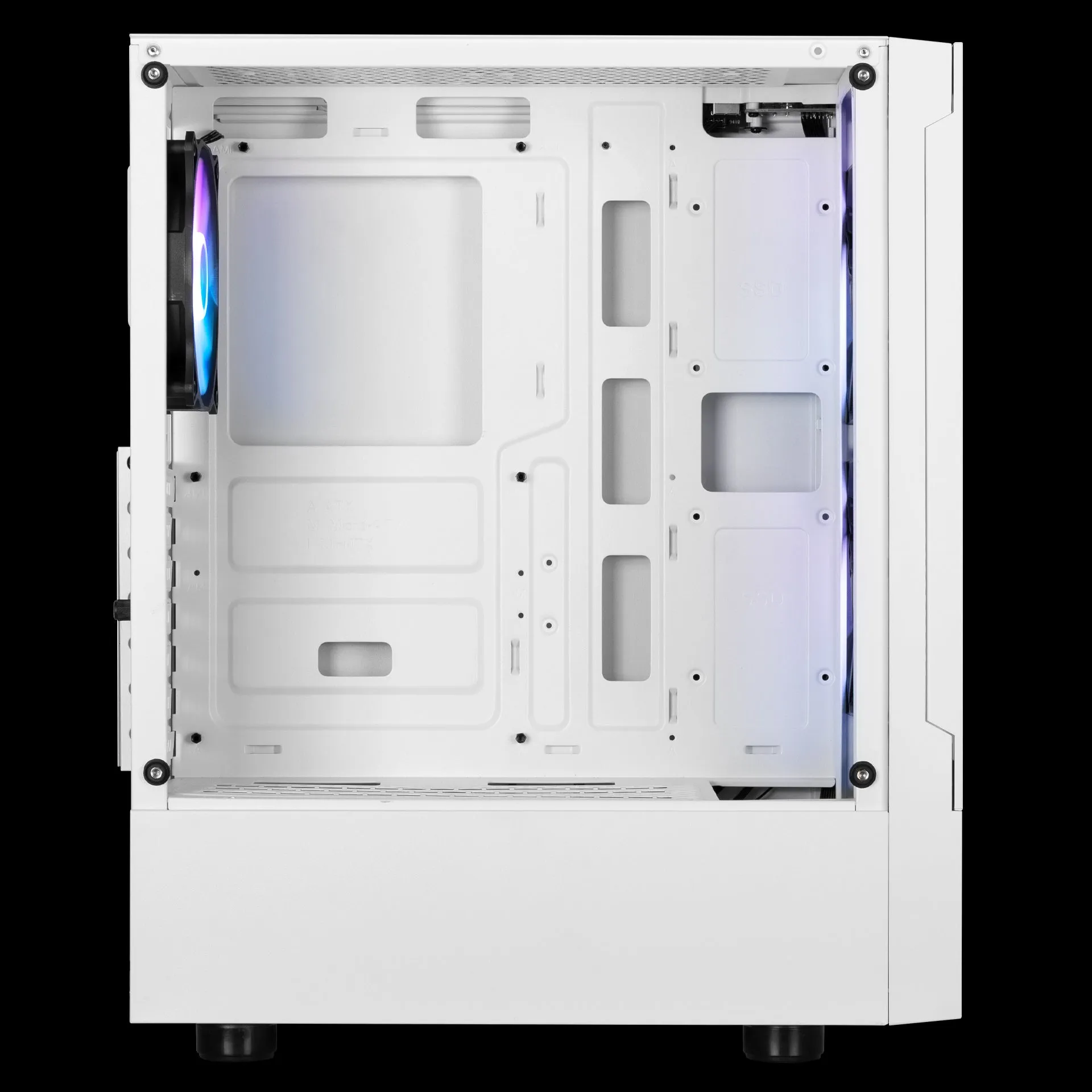 GAMDIAS Talos E3 MESH Tempered Glass Mid Tower (ATX) Gaming PC Casing | Included 3x 120mm ARGB Case Fans