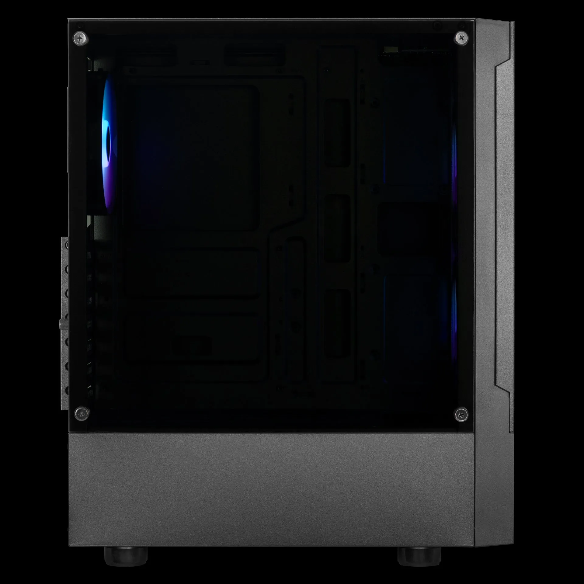 GAMDIAS Talos E3 MESH Tempered Glass Mid Tower (ATX) Gaming PC Casing | Included 3x 120mm ARGB Case Fans