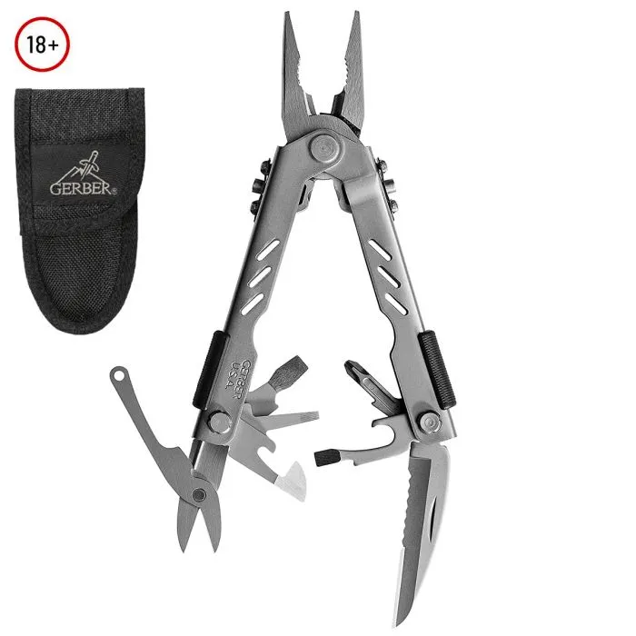 Gerber MP400 Compact Sport Multi-Tool (Stainless Steel w/ Nylon Sheath) (Customised)