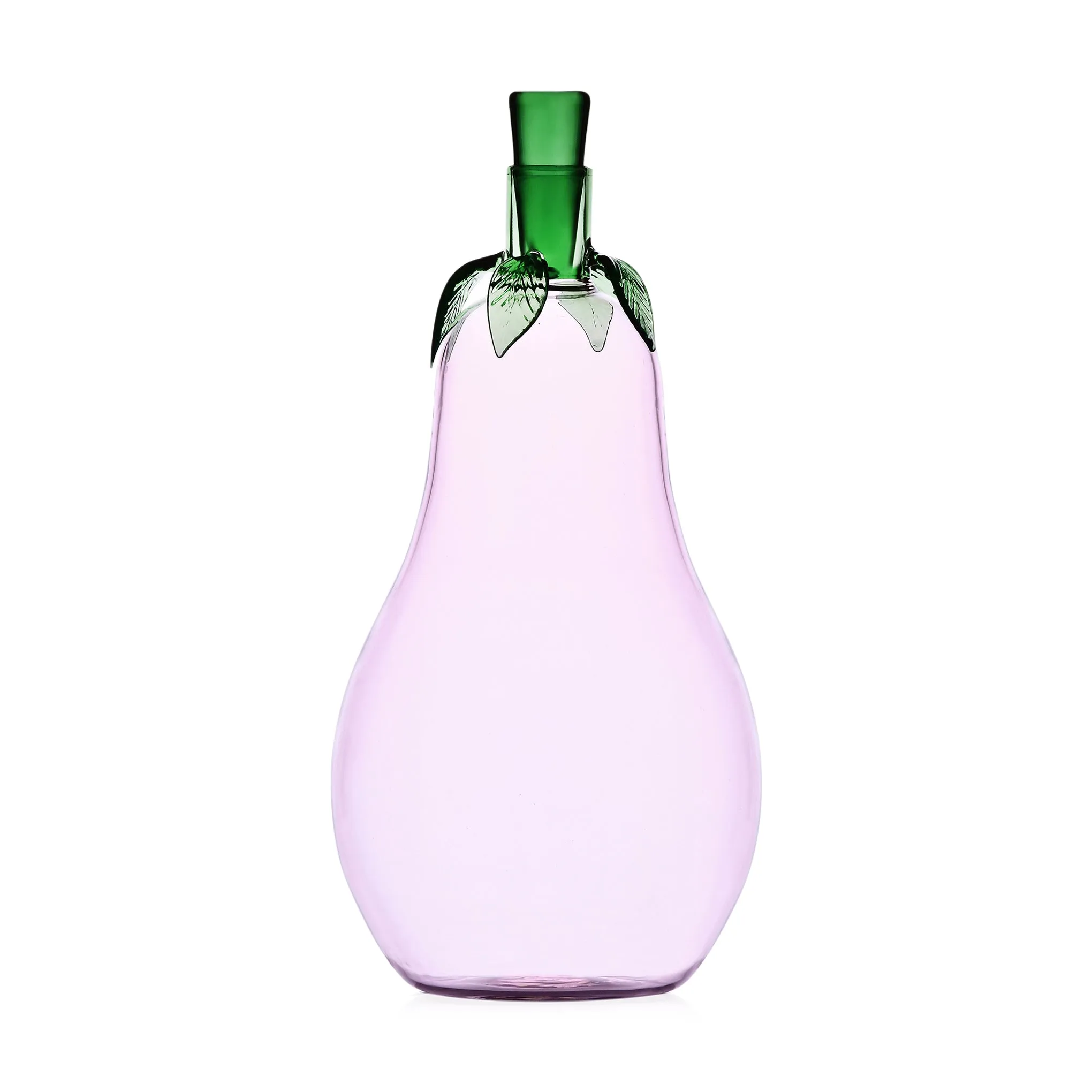 Glass Eggplant Bottle