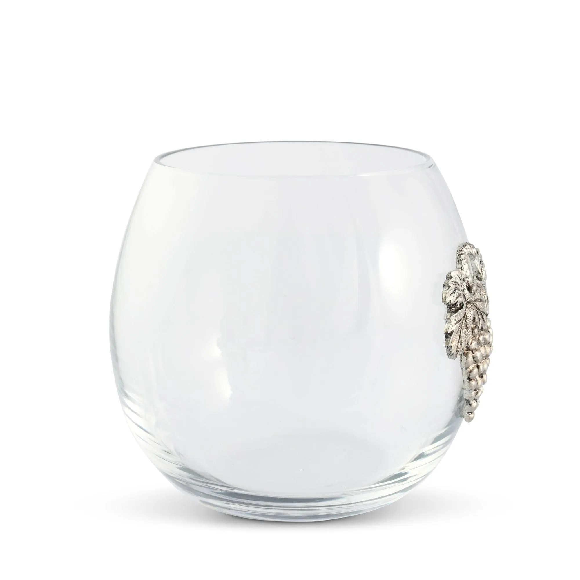 Grape Stemless Wine Glass