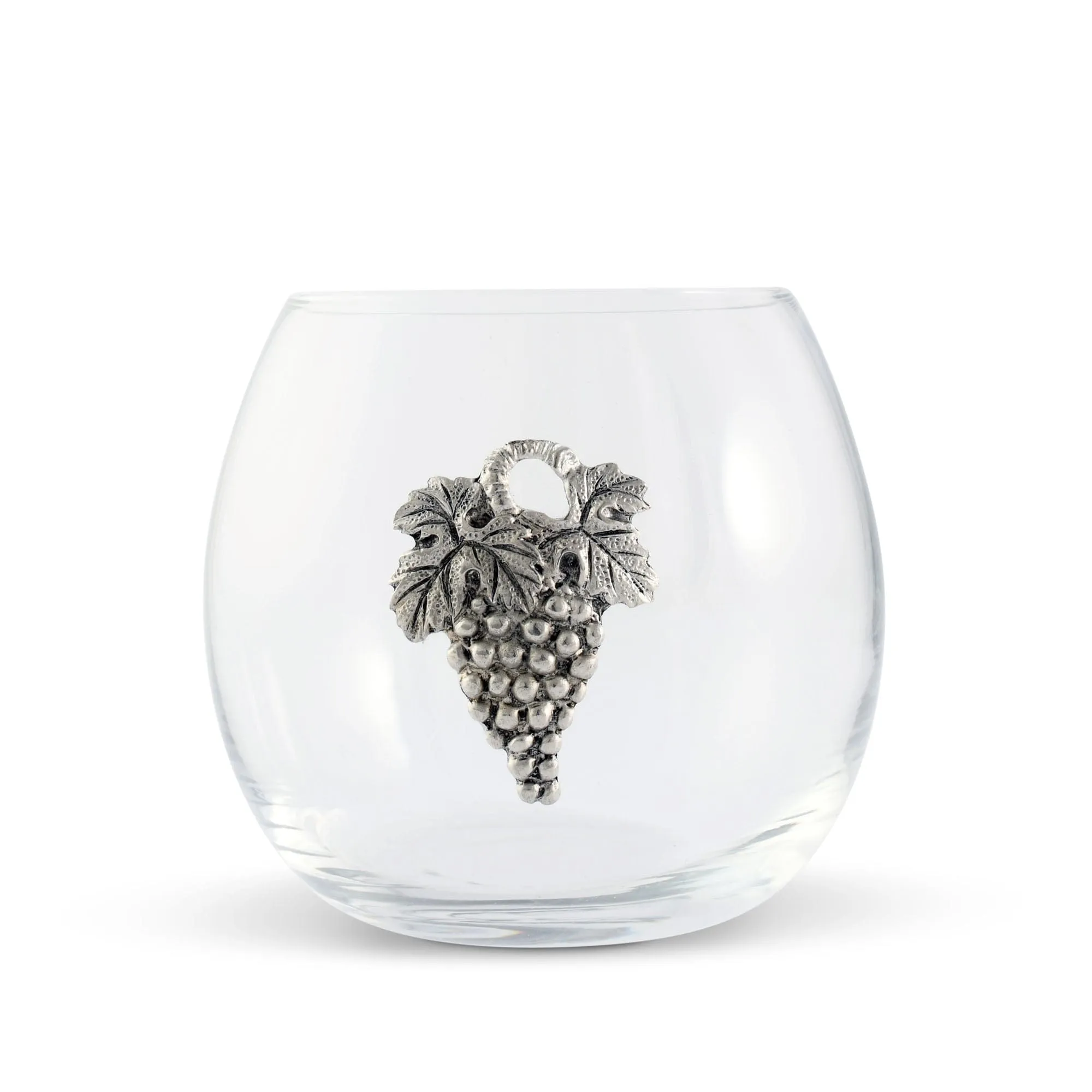 Grape Stemless Wine Glass