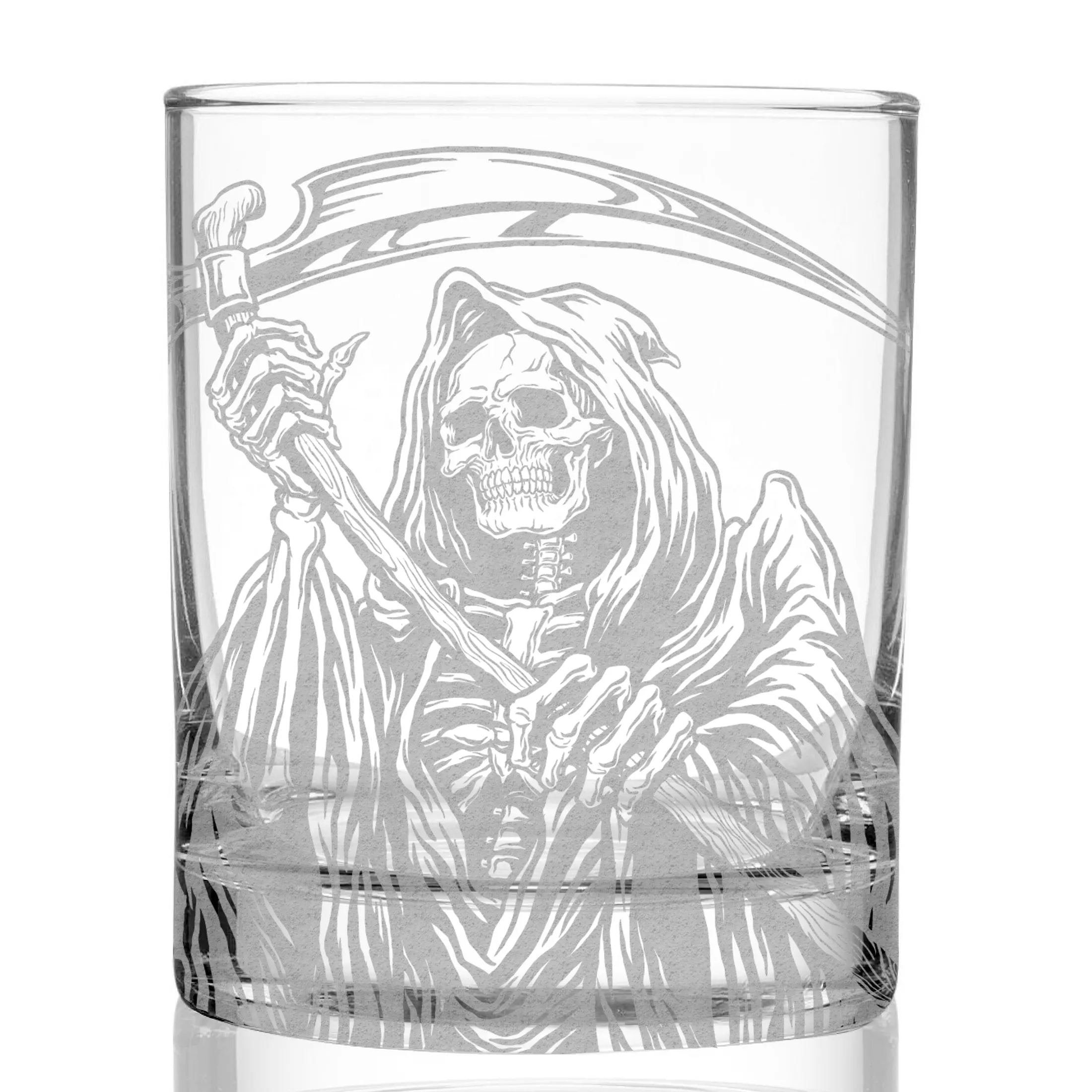 GRIM REAPER Whiskey Glass by Lumengrave