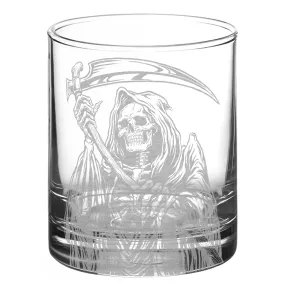 GRIM REAPER Whiskey Glass by Lumengrave