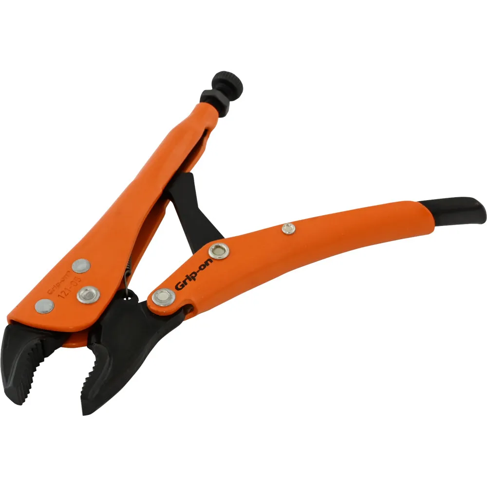 Grip-on® Locking Pliers-Curved Jaws with Wire Cutter