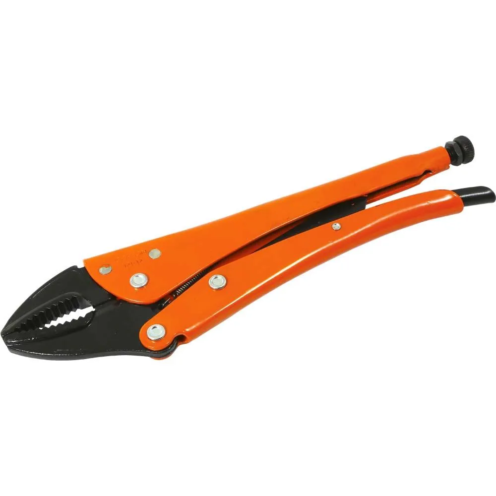 Grip-on® Locking Pliers-Curved Jaws with Wire Cutter