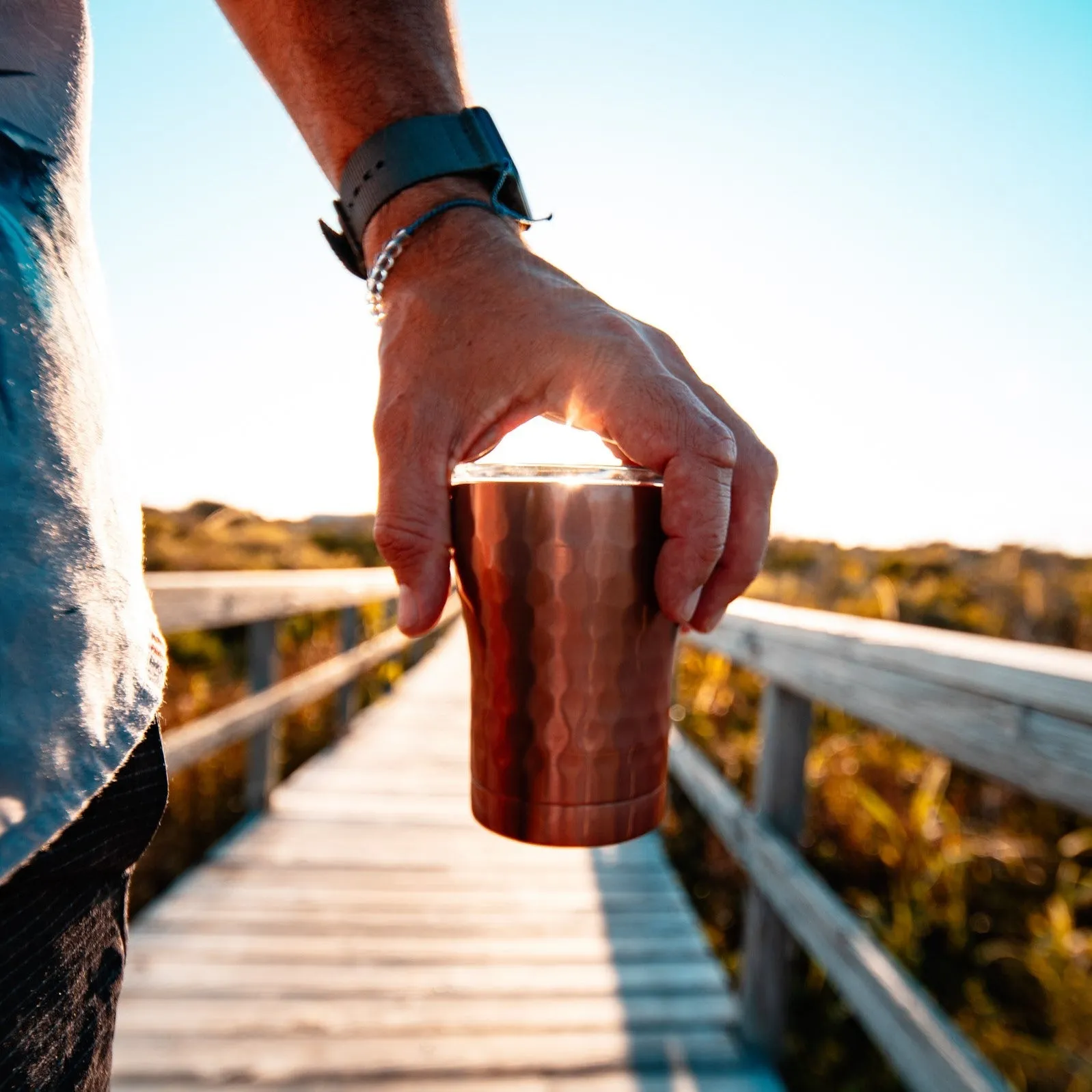 Hammered Copper 12 oz. Tumbler