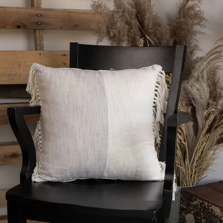 Hand Woven Shiloh Pillow Gray