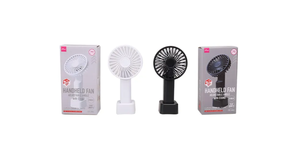 Handheld Fan Adjustable Angle with Stand