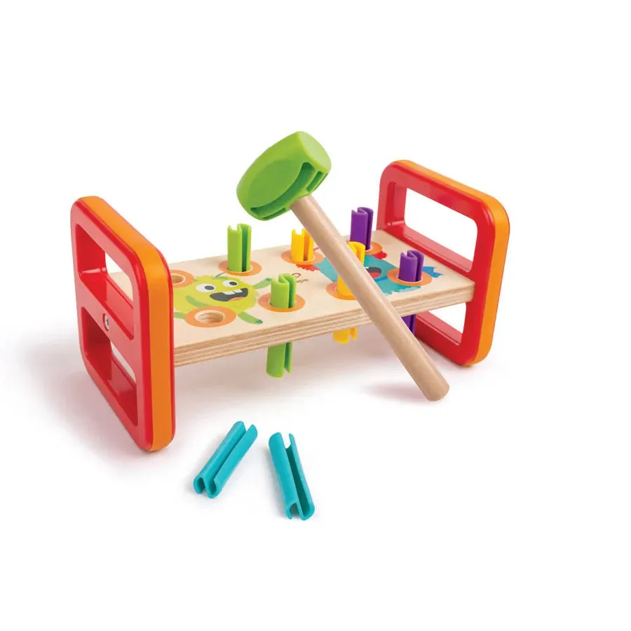 Hape Monster Match 'N' Smash Hammer Bench