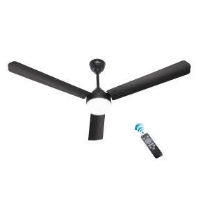 HAVAI Spinel BLDC Ceiling Fan 28W, 1200mm Blade with Remote - Smoky Brown, 0.5W LED