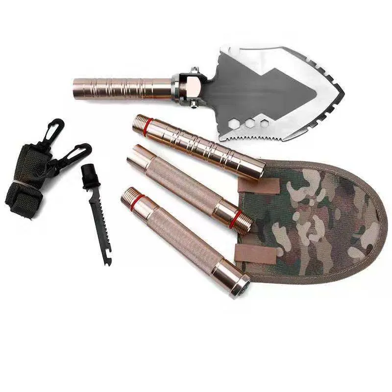 High Quality Outdoor Survival Tactical shovel Folding Multifunction Shovel for outdoor