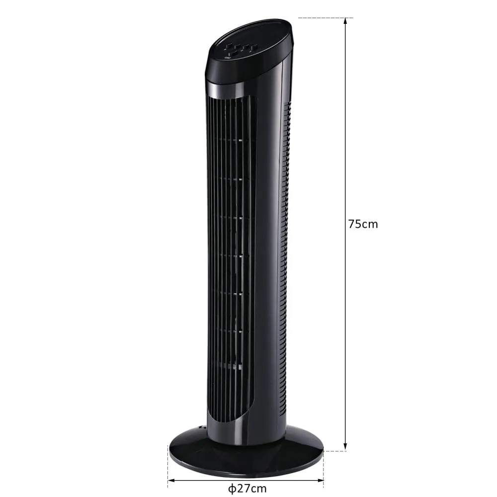 HOMCOM Fan Tower, 27x75H cm-Black