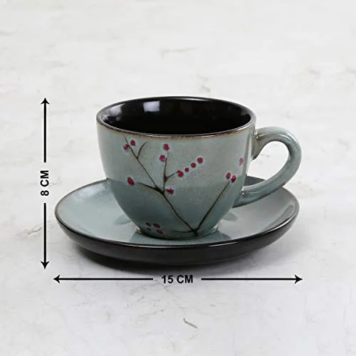 Home Centre Bernina Floral Print Cup and Saucer